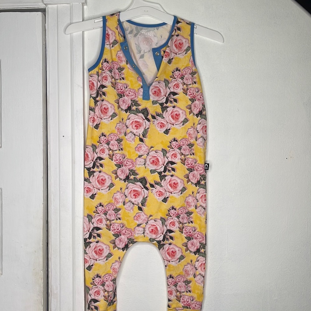 Rags to Raches Floral Sleeveless Romper​